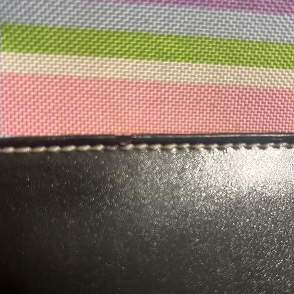 Kate Spade Pink and Black Shoulder Bag with Stripes - Picture 8 of 8